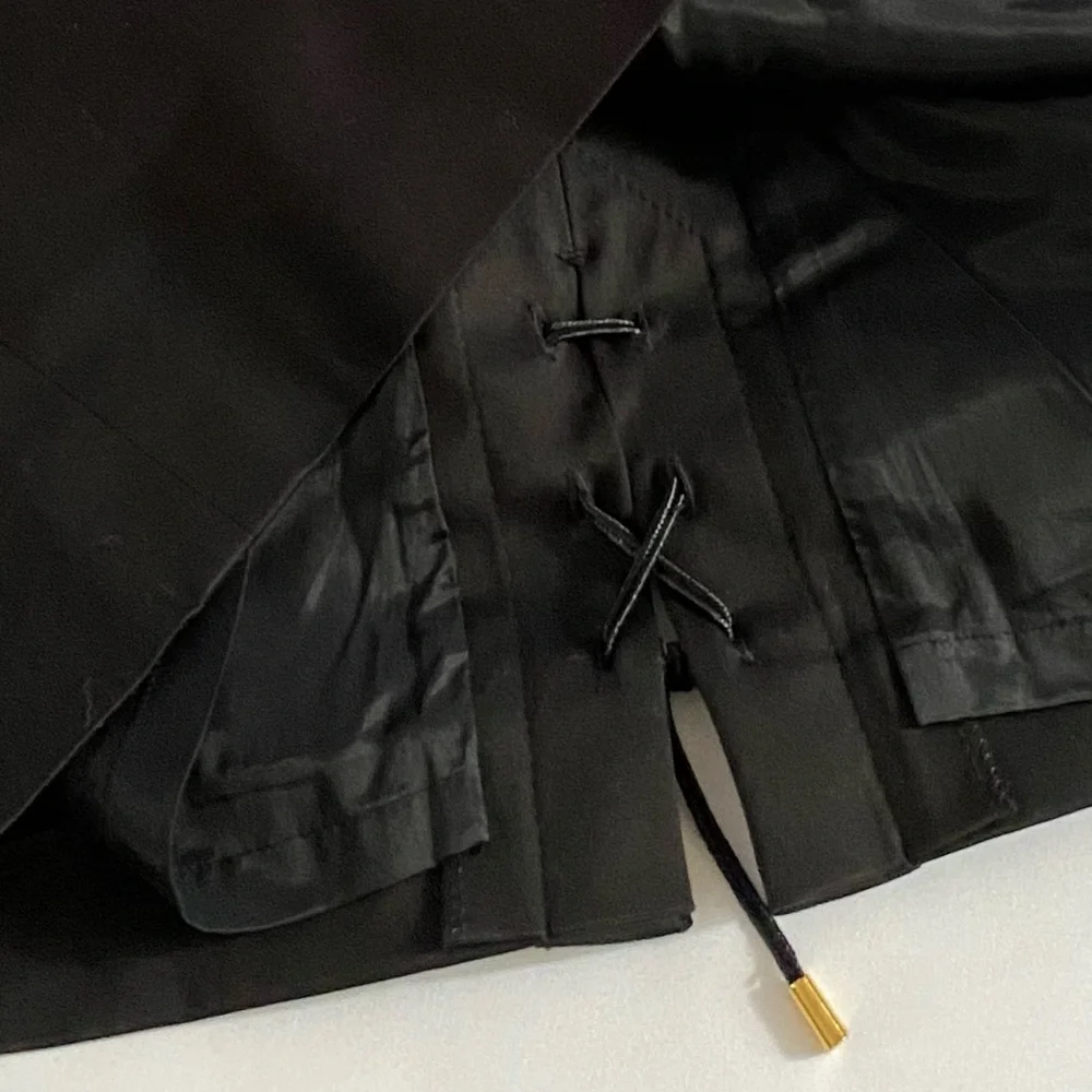 ESCADA Escada Skirt Black Pencil Cotton Skirt NWOT size Large size 44 - Picture 4 of 15